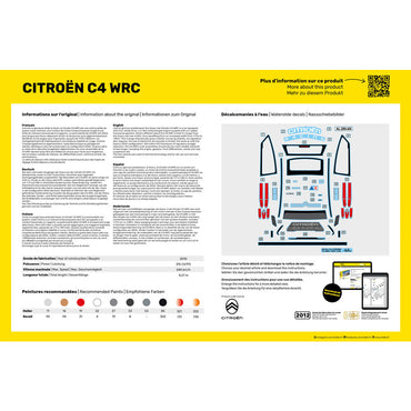 Heller 80756 Citroen C4 WRC 1:24 Model Kit