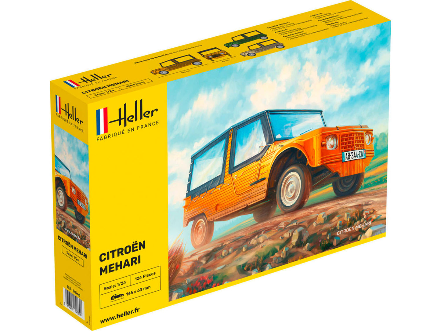 Heller 80760 Citroen Mehari 1:24 Model Kit