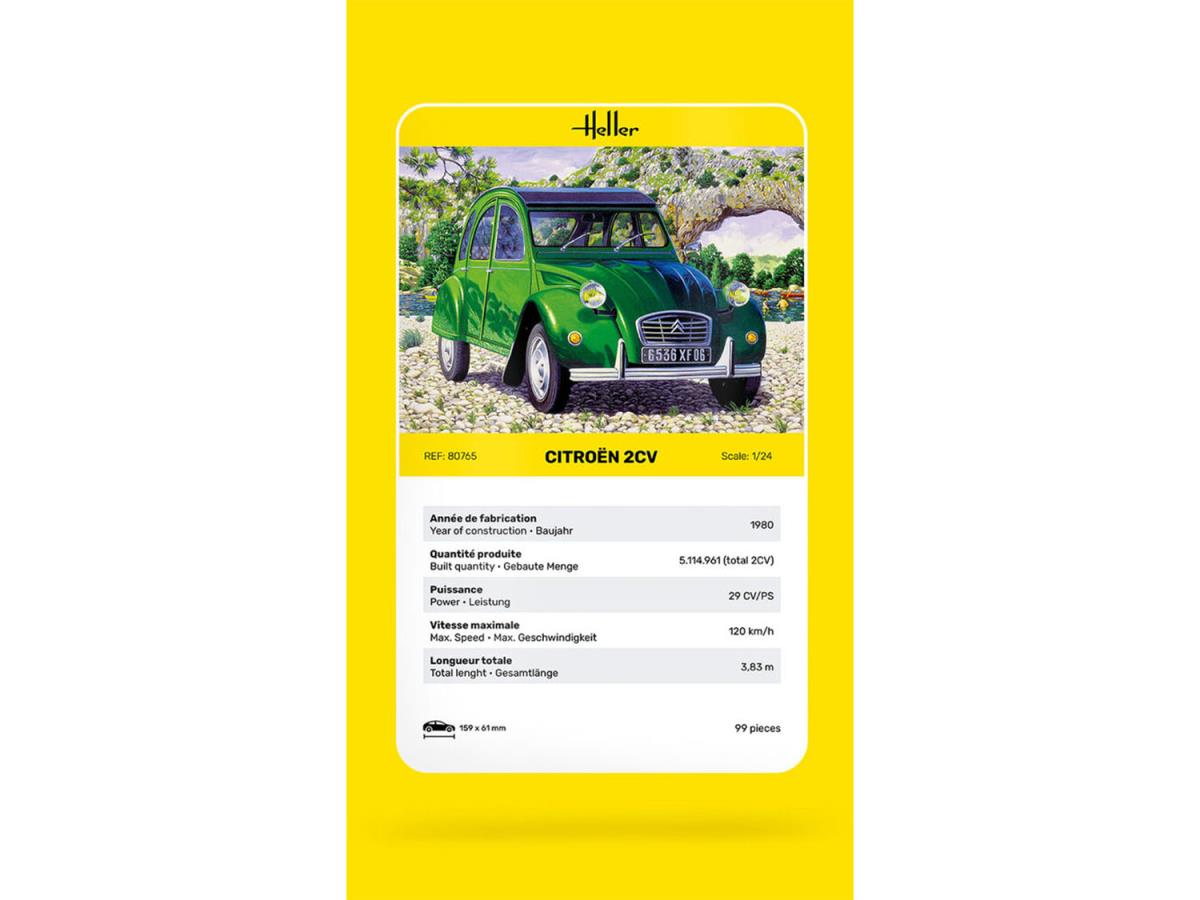 Heller 80765 Citroen 2CV 1:24 Model Kit