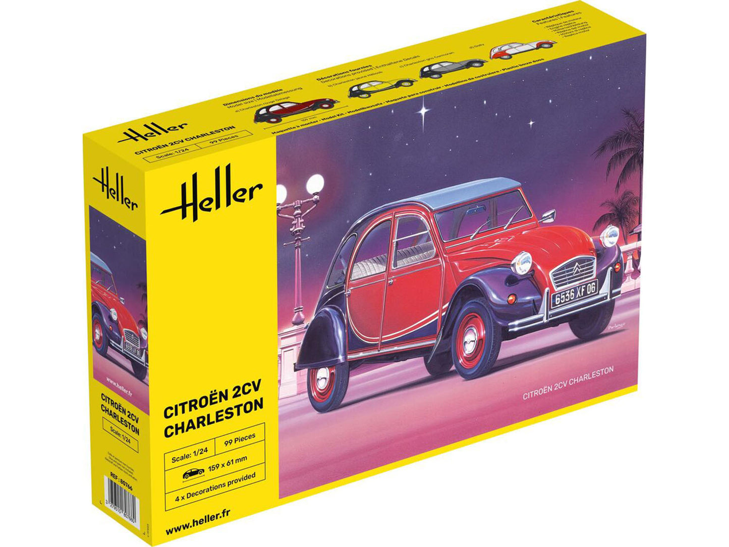 Heller 80766 Citroen 2CV Charleston 1:24 Model Kit