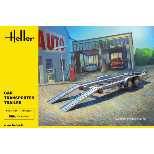 Heller 80774 Car Transporter Trailer 1:24 Model Kit