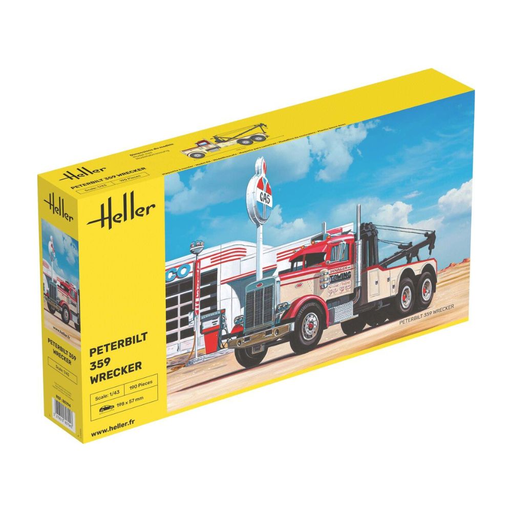 Heller 80794 Peterbilt 359 Wrecker 1:43 Model Kit