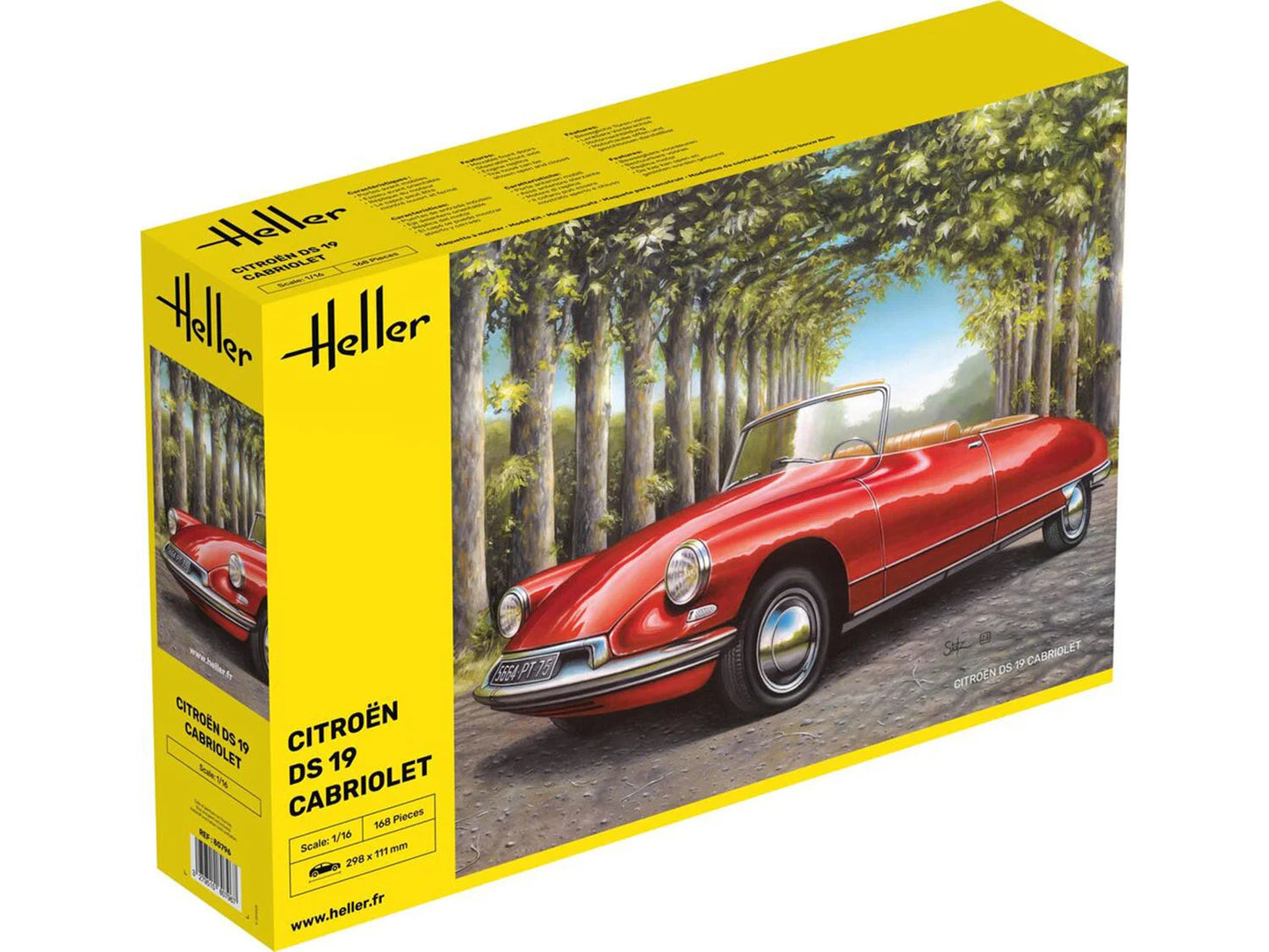 Heller 80796 Citroen DS 19 Cabriolet 1:16 Model Kit