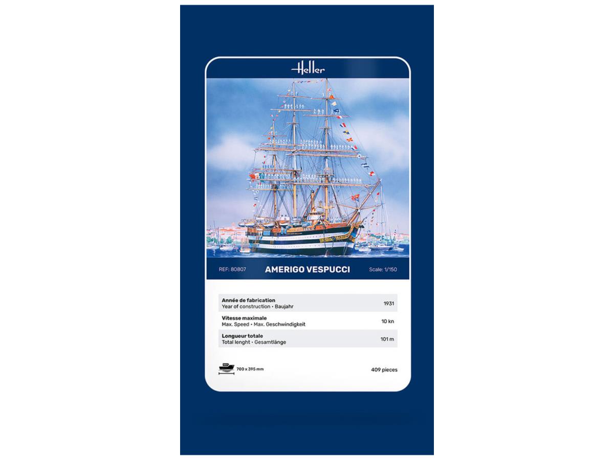 Heller 80807 Amerigo Vespucci 1:150 Model Kit