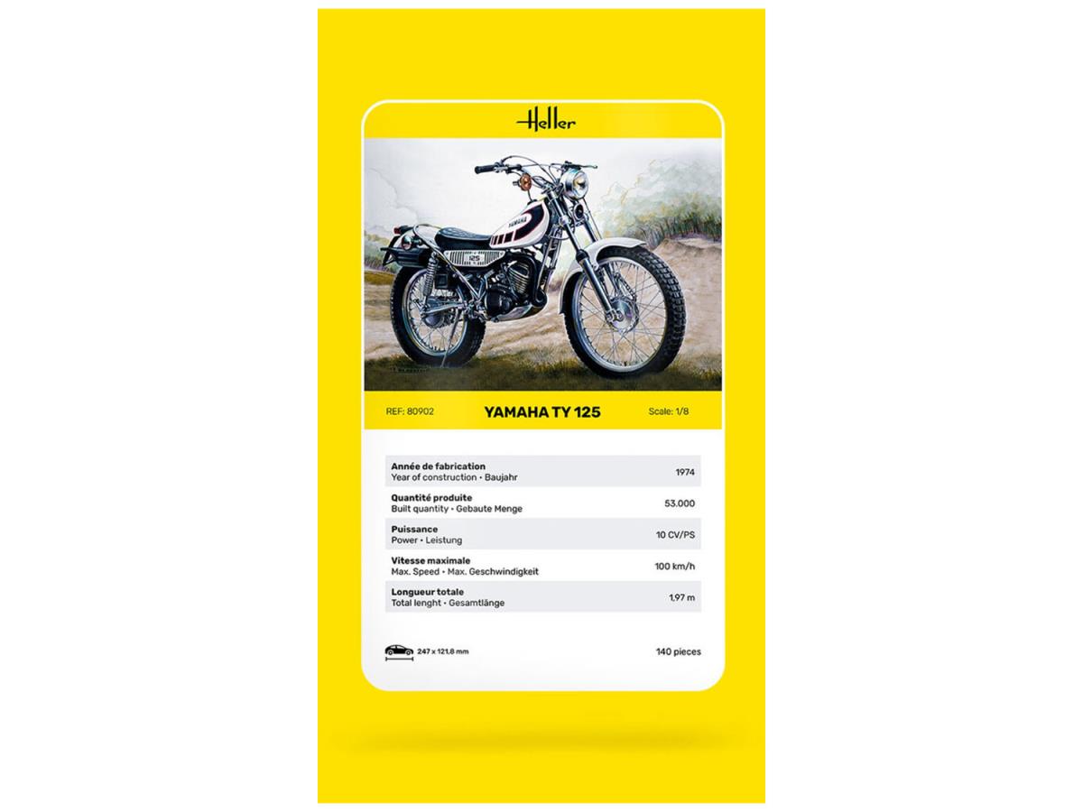 Heller 80902 Yamaha TY 125 1:8 Model Kit