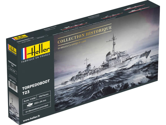 Heller 81011 German Warship Torpedoboot T23 1:400 Model Kit