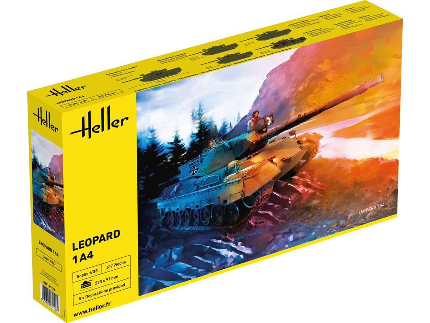 Heller 81126 German Leopard 1A4 1:35 Model Kit