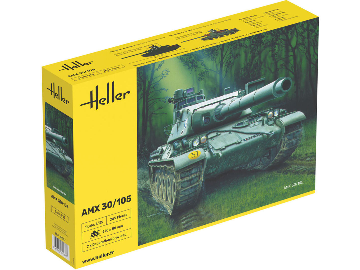 Heller 81137 AMX 30/105 1:35 Model Kit
