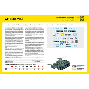 Heller 81137 AMX 30/105 1:35 Model Kit