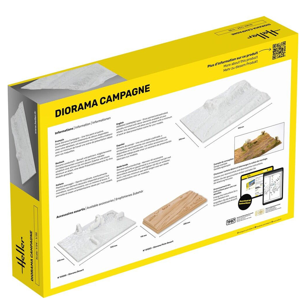 Heller 81254 Diorama Campagne Base 1:35 Model Kit Diorama