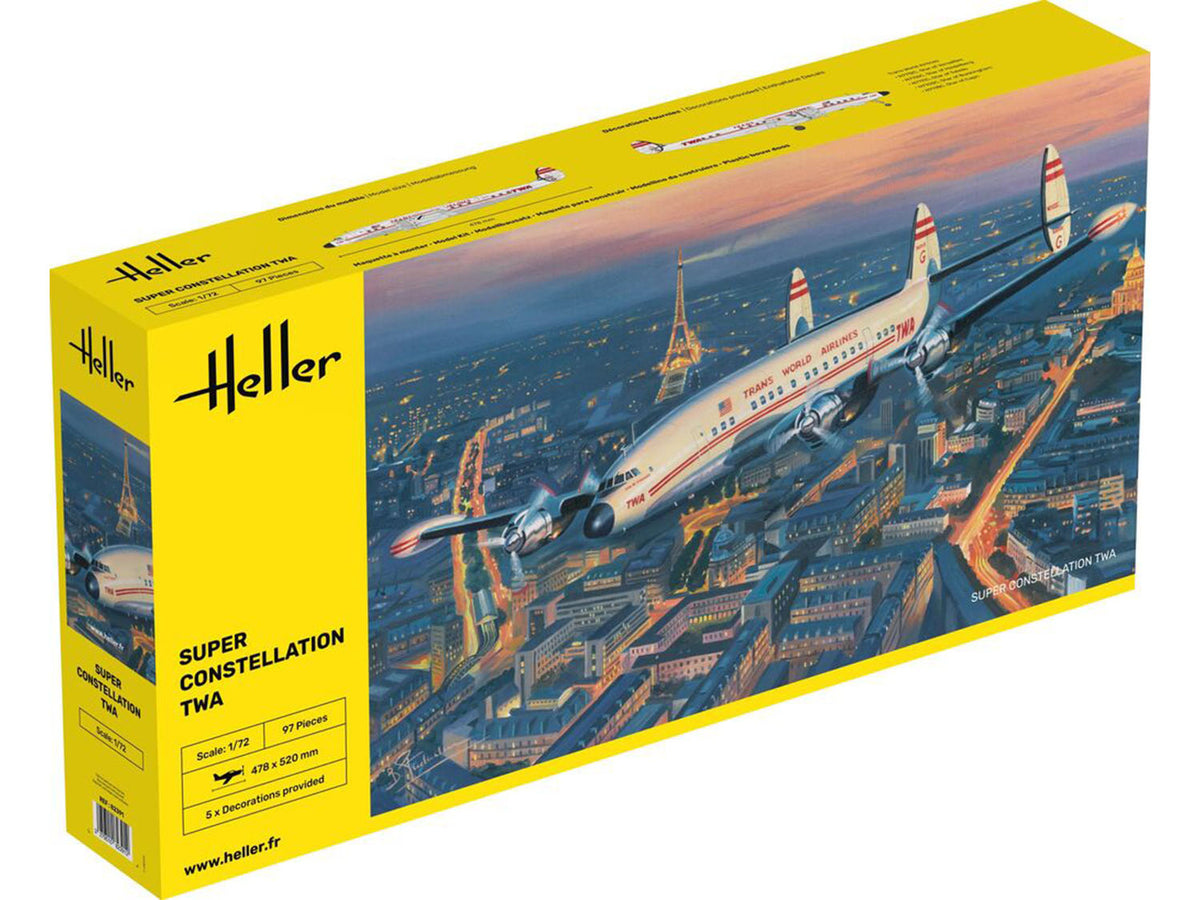 Heller 82391 Super Constellation TWA 1:72 Model Kit