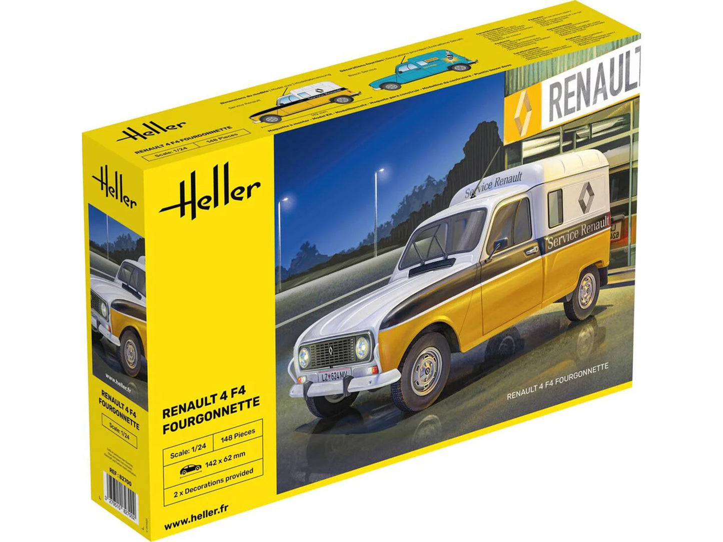 Heller 82700 Renault 4 Fourgonette F4 1:24 Model Kit