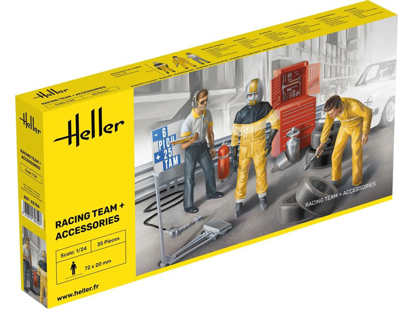 Heller 82750 Racing Team & Accessories 1:24 Model Kit