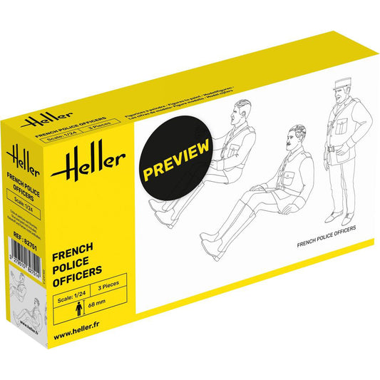 Heller 82751 French Police Officers 1:24 Model Kit