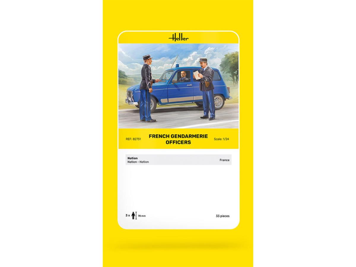 Heller 82751 French Police Officers 1:24 Model Kit