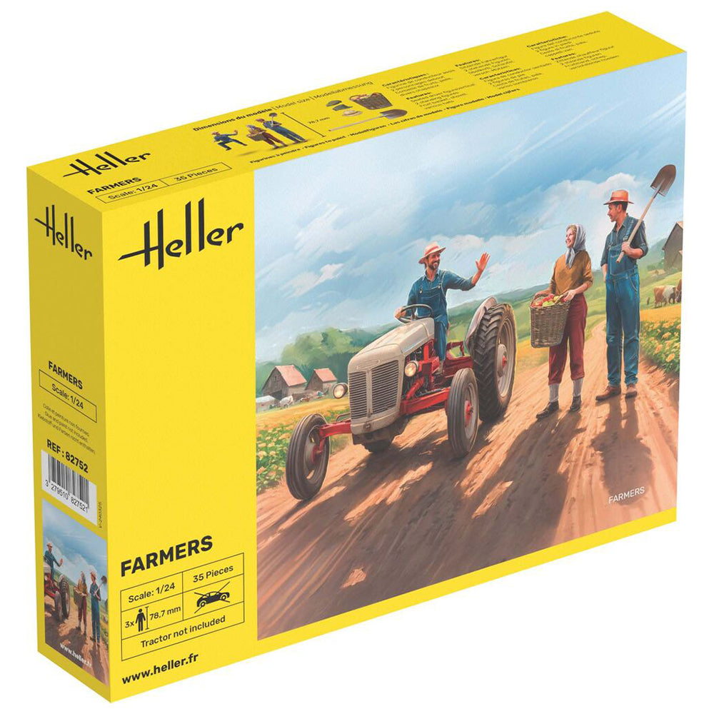 Heller 82752 Farmers Figures 1:24 Model Kit