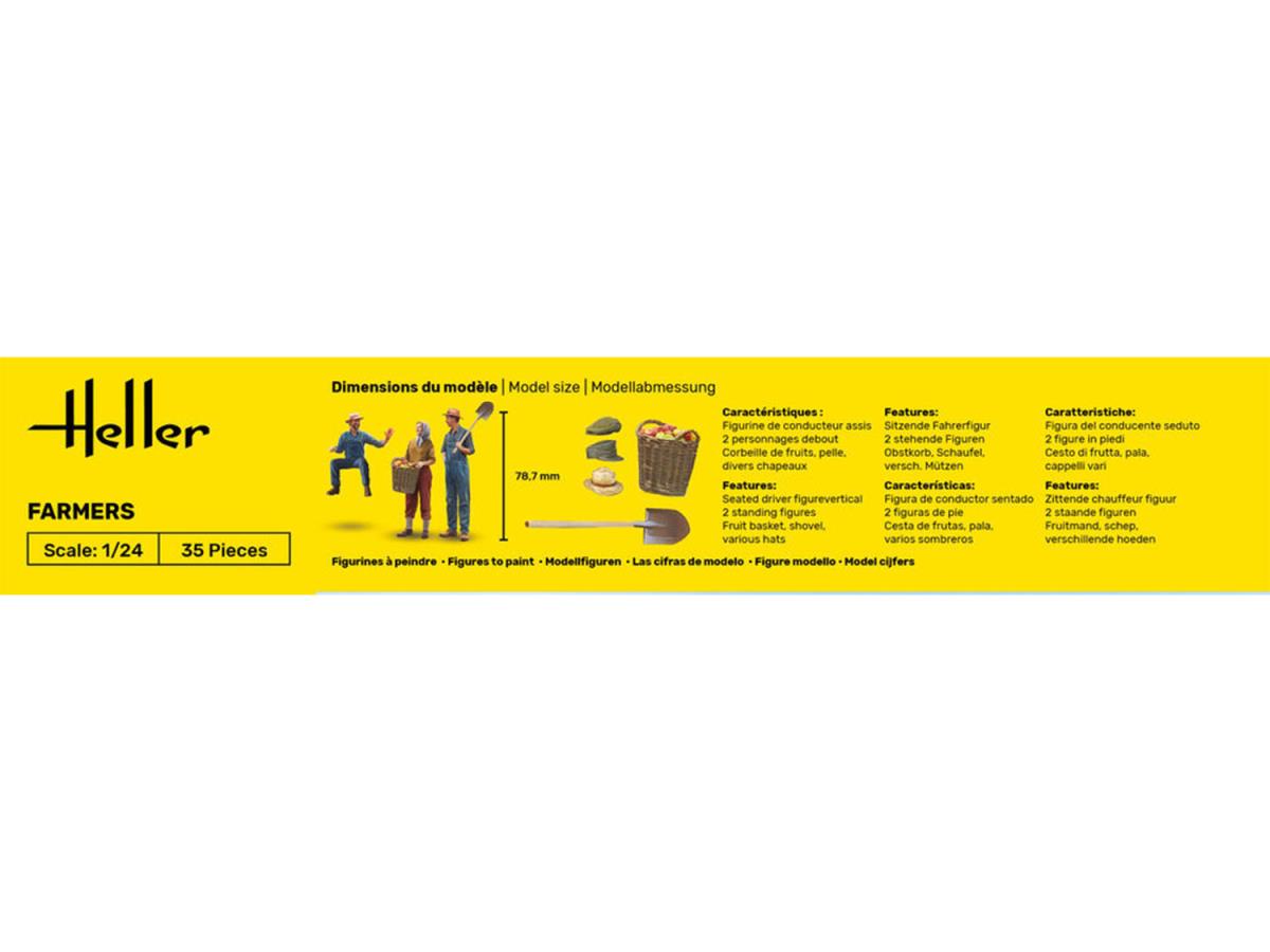 Heller 82752 Farmers Figures 1:24 Model Kit