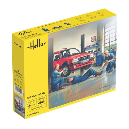 Heller 82755 Car Mechanics Workers Figures 1:24 Model Kit