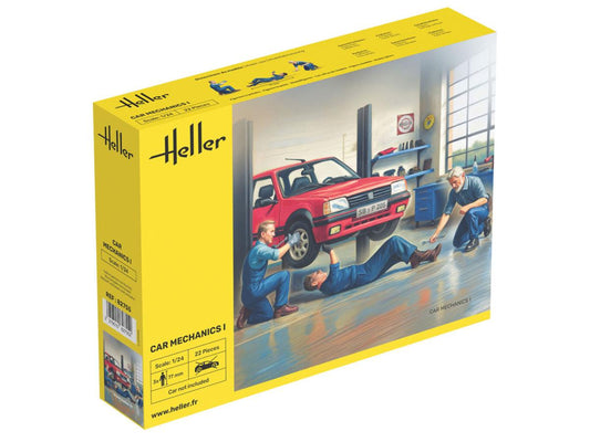 Heller 82755 Car Mechanics Workers Figures 1:24 Model Kit