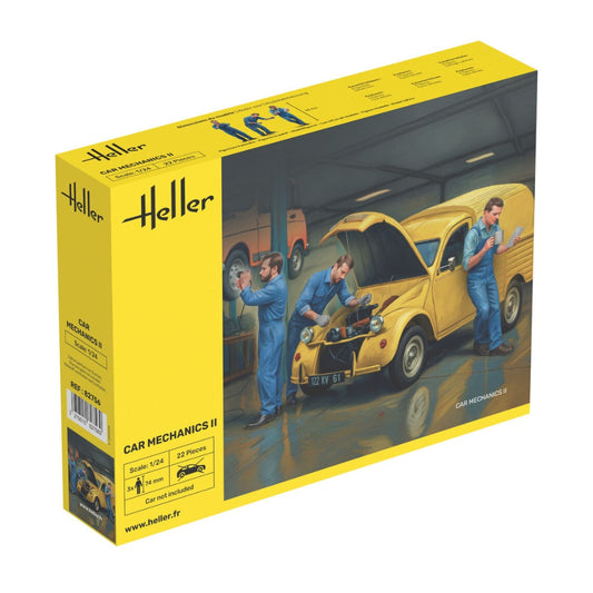 Heller 82756 Car Mechanics Workers Version 2 Figures 1:24 Model Kit