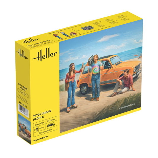 Heller 82757 1970s Urban People Figures 1:24 Model Kit