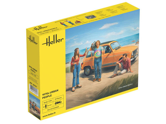 Heller 82757 1970s Urban People Figures 1:24 Model Kit