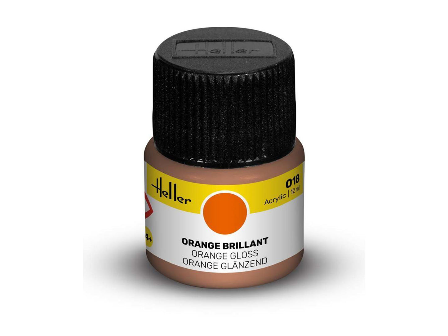 Heller 9018 018 Orange Gloss Acrylic Paint 12ml