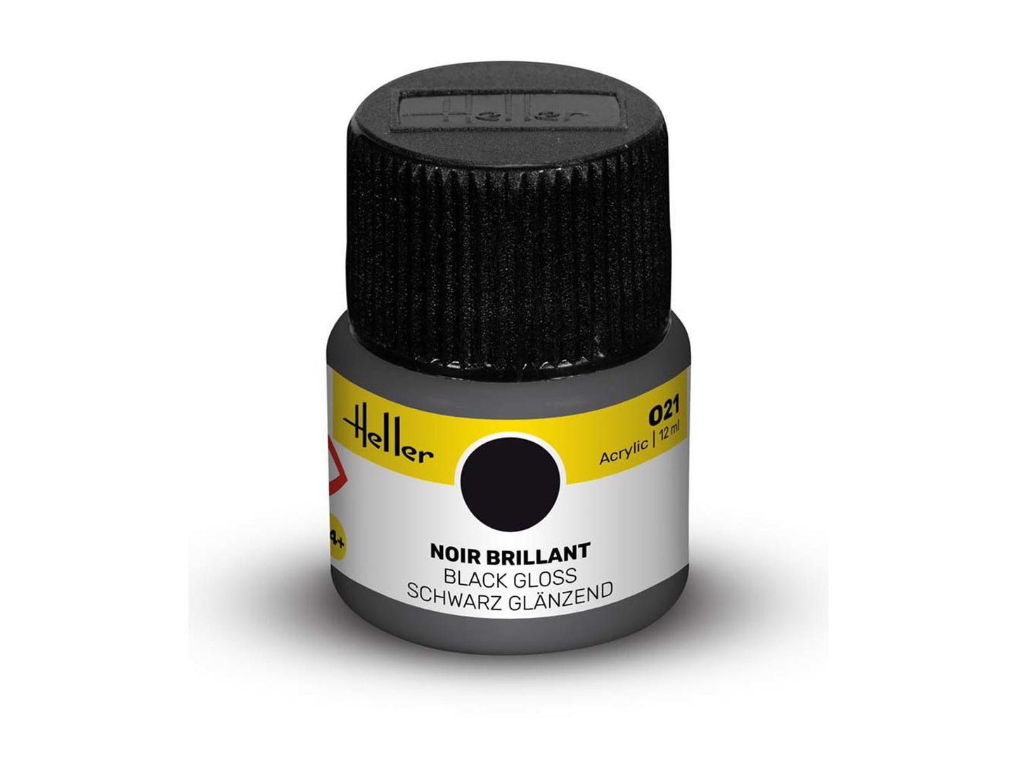Heller 9021 021 Black Gloss Acrylic Paint 12ml