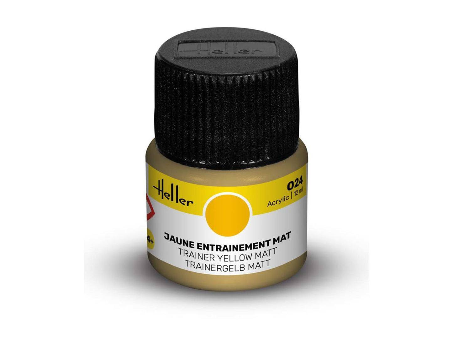 Heller 9024 024 Trainer Yellow Matt Acrylic Paint 12ml