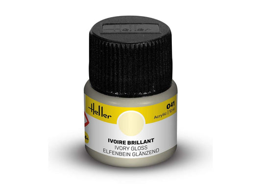 Heller 9041 041 Ivory Gloss Acrylic Paint 12ml