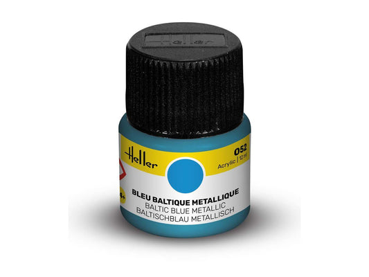 Heller 9052 052 Baltic Blue Metallic Acrylic Paint 12ml