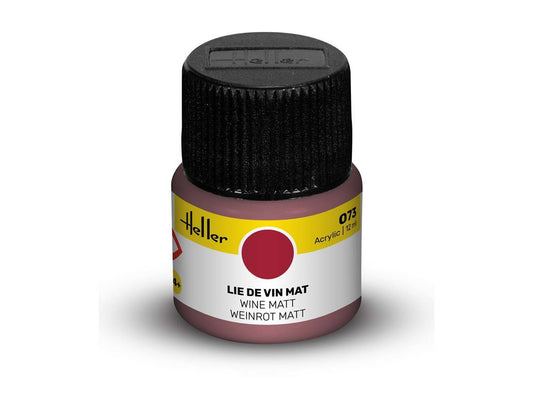 Heller 9073 073 Wine Matt Acrylic Paint 12ml
