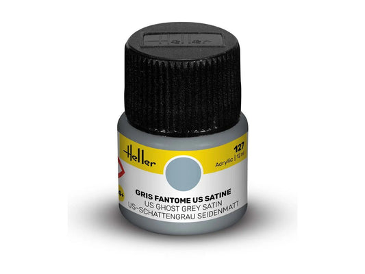 Heller 9127 127 US Ghost Grey Satin Acrylic Paint 12ml
