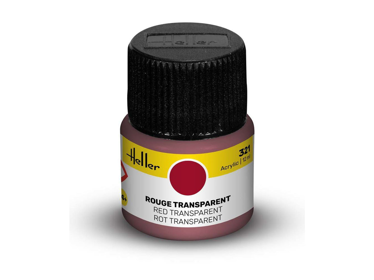 Heller 9321 321 Red Transparent Acrylic Paint 12ml