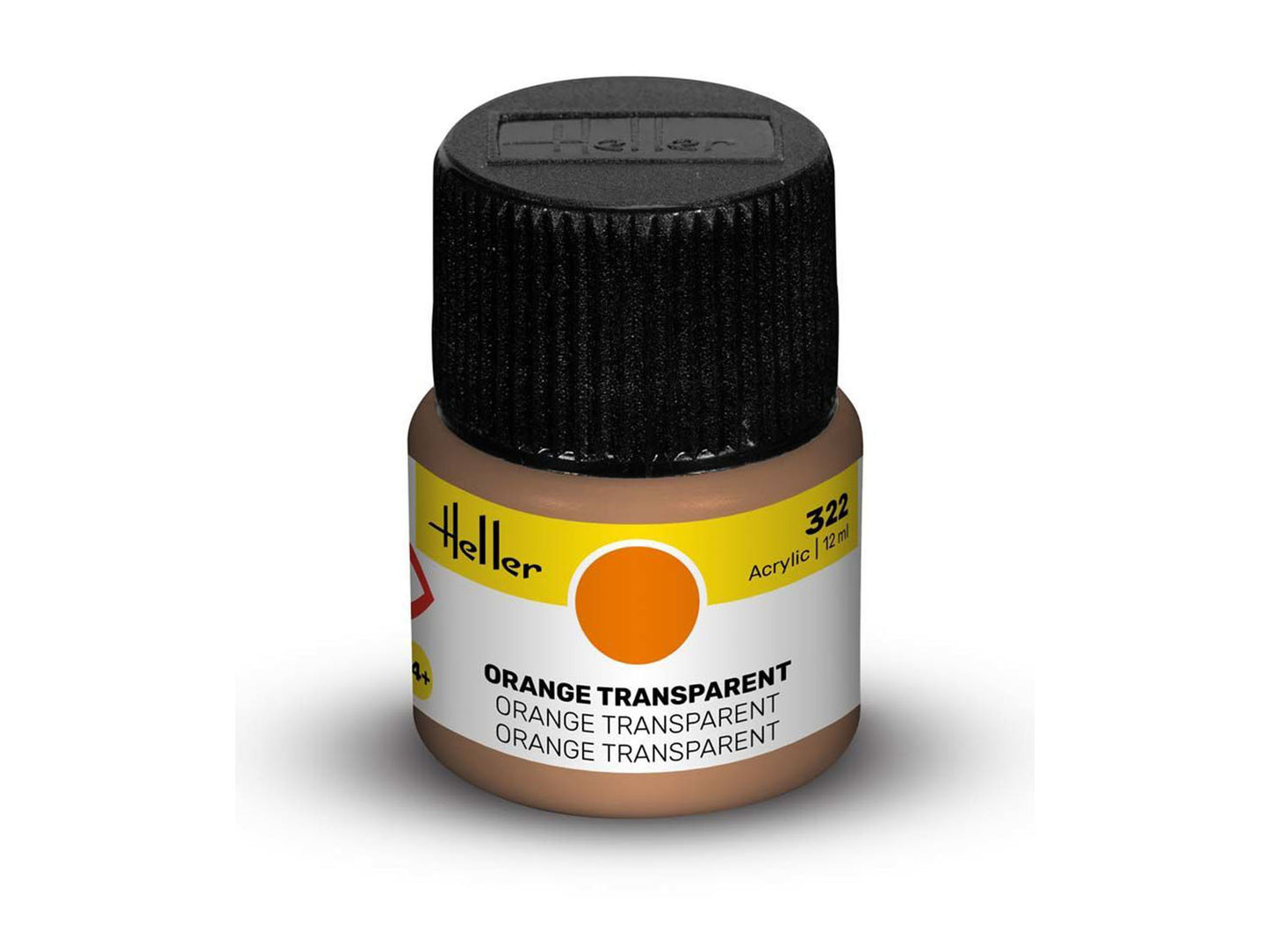Heller 9322 322 Orange Transparent Acrylic Paint 12ml