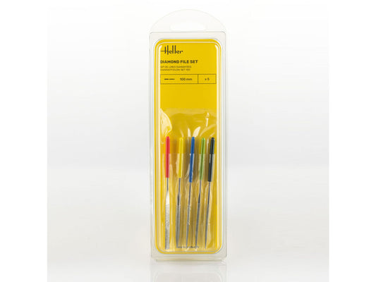 Heller 99005 Diamond File Set 100mm (5)