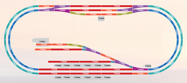 HORNBY TT:120 Small Double Oval Layout Track Set
