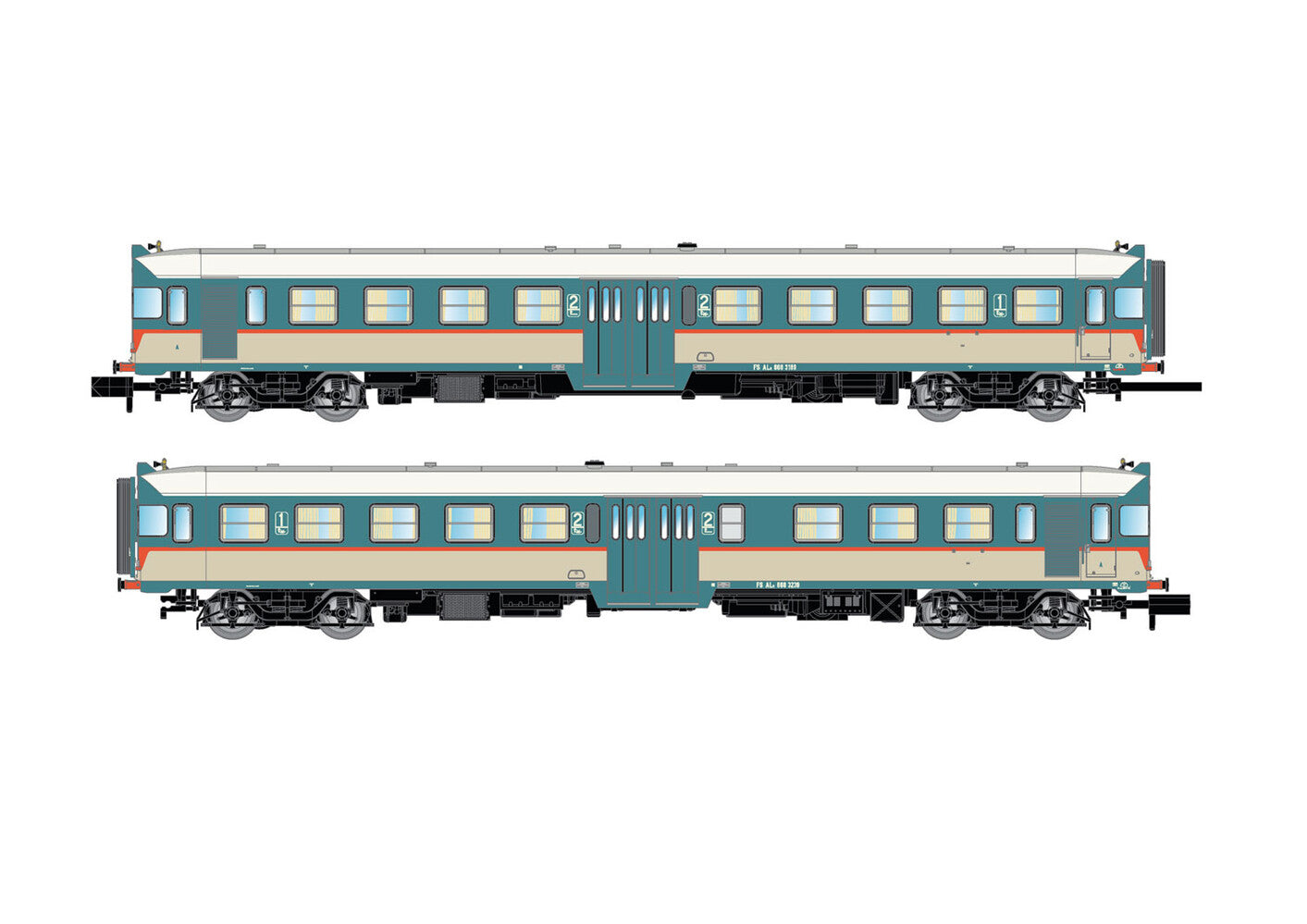Arnold FS ALn668 3100 2 Car DMU IV (DCC-Sound) HIN2569S N Gauge