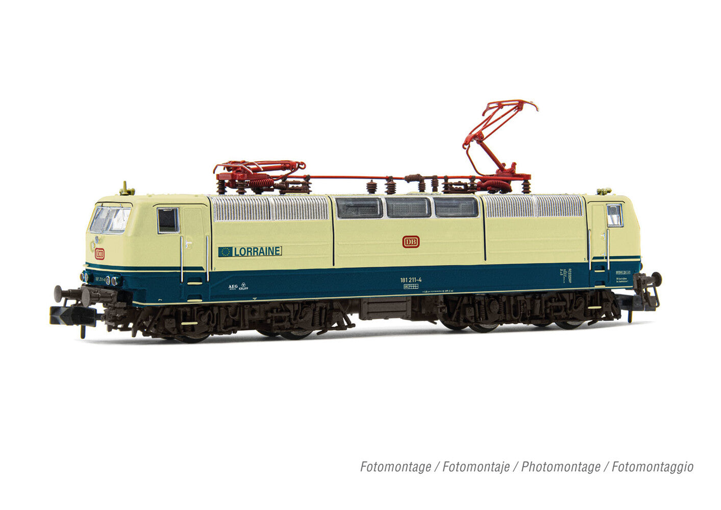 Arnold DB BR181.2 Electric Locomotive Lorraine IV HIN2606 N Gauge