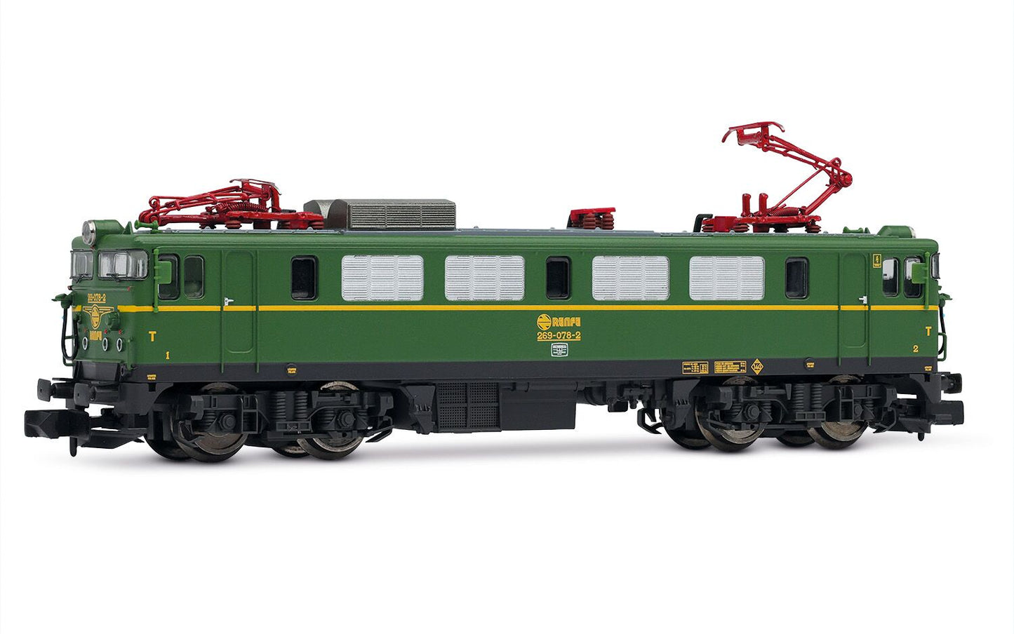 Arnold RENFE 269 Electric Locomotive Green/Yellow IV HIN2608 N Gauge