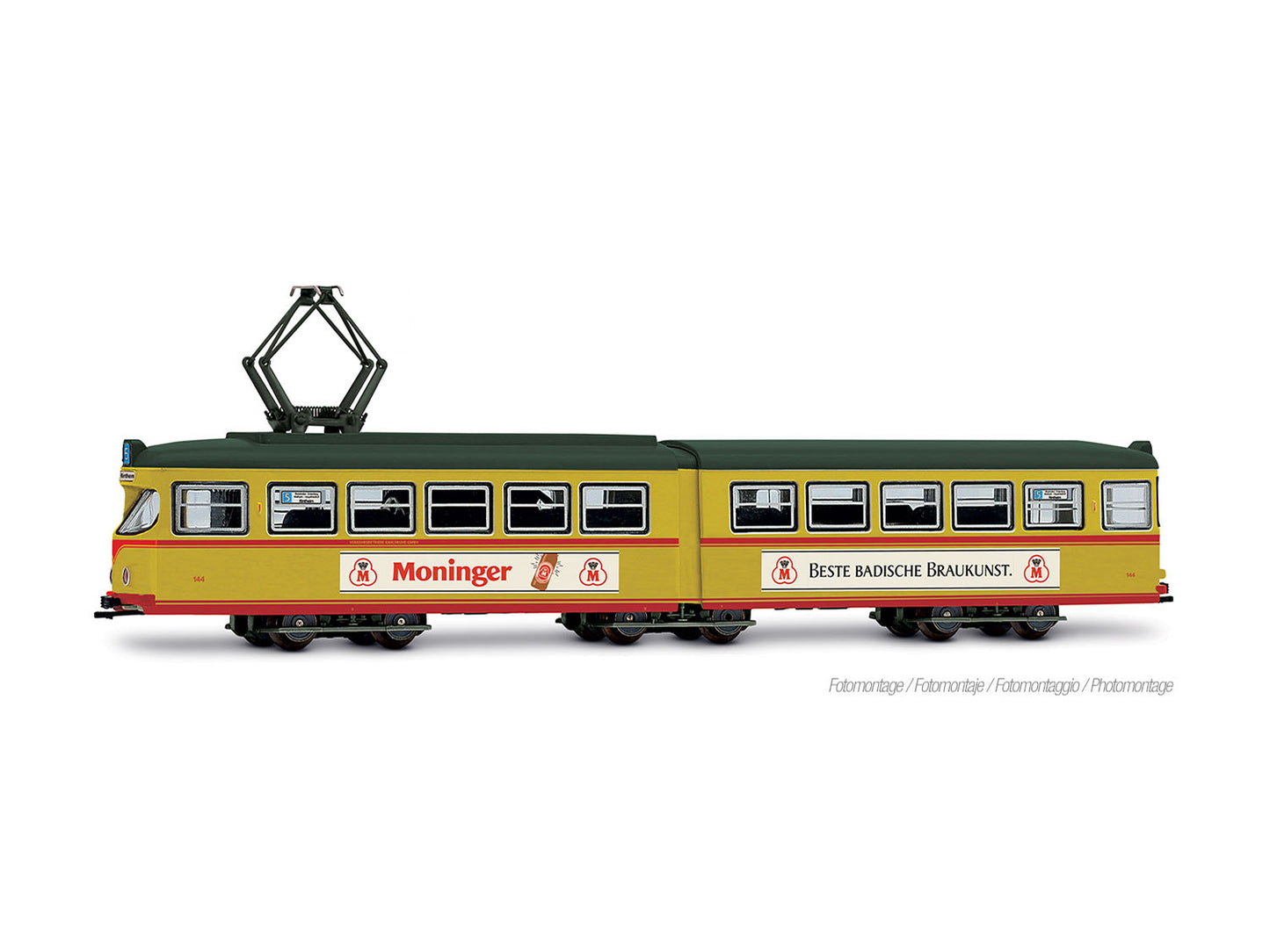 Arnold HIN2615S Duewag GT6 VBK Karlseuhe-Moninger Bier Tram IV DCC-Sound N Gauge