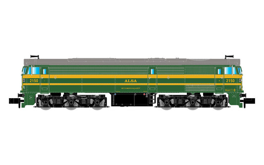 Arnold ALSA 2150 Green/Yellow Diesel Locomotive VI (DCC-Sound) N Gauge HIN2634S