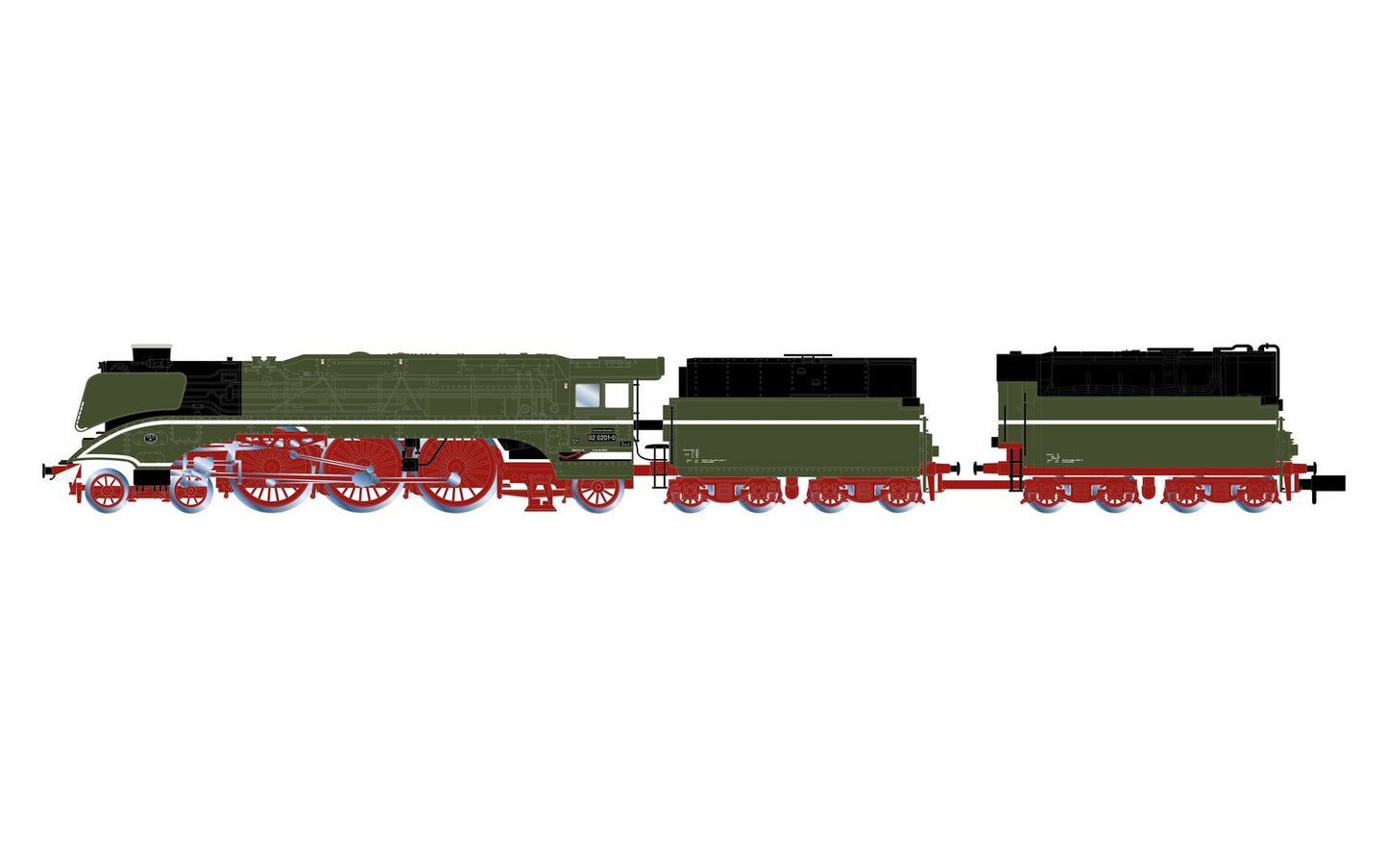 Arnold DR BR02 0201-0 Fuel Tender Steam Locomotive V HIN2665 N Gauge