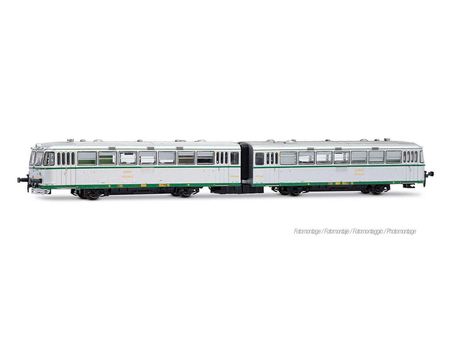 Arnold HIN2679D RENFE 591.400 Ferrobus 2 Car DMU IV (DCC-Fitted) N Gauge