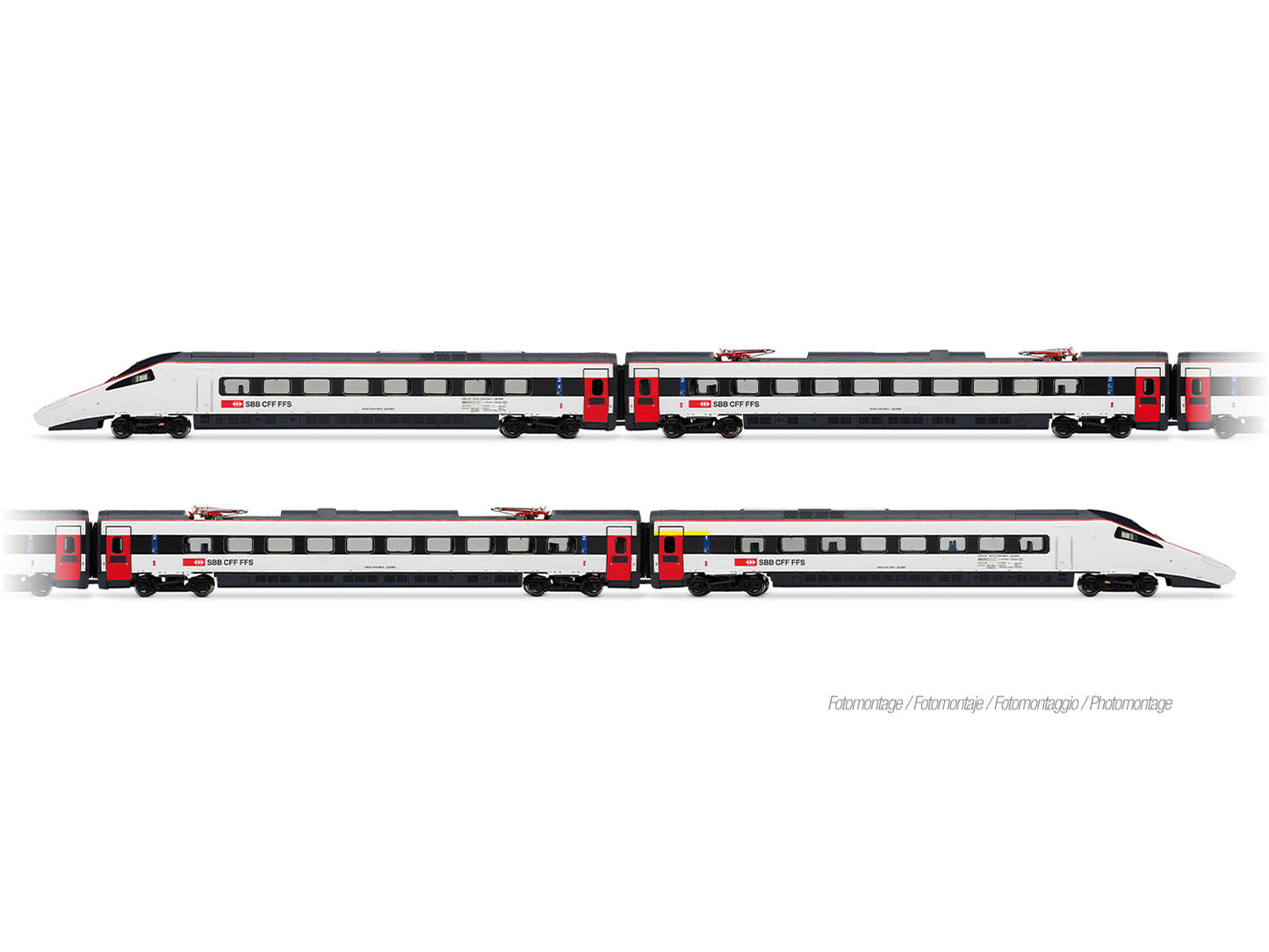 Arnold HIN2700S SBB ETR610 ICN 4 Car EMU VI (DCC-Sound) N Gauge