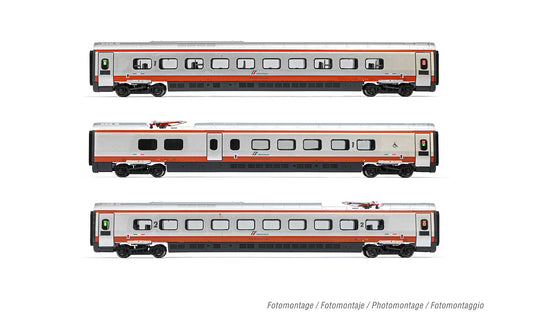 Arnold FS Trenitalia ETR610 Frecciargento ECE Coach Set (3) VI HIN3511 N Gauge