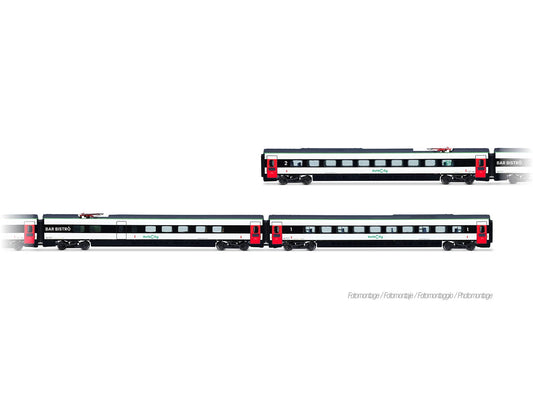 Arnold HIN3516 FS Trenitalia ETR 610 Eurocity Coach Set (3) VI N Gauge