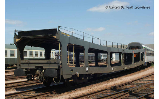 Arnold HIN4348  SNCF DD DEV 66 Carmilion Car Transporter Set (2) VI N Gauge