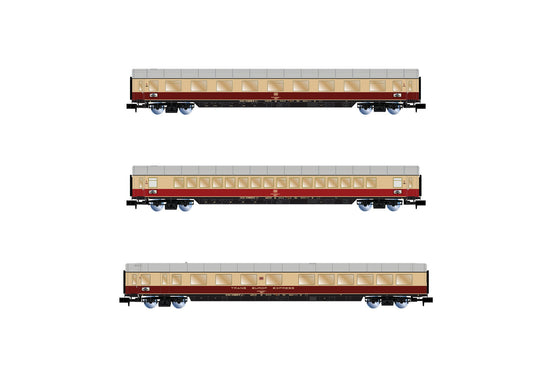 Arnold HIN4364  DB TEE Bavaria Red/Beige Coach Set (3) IV N Gauge