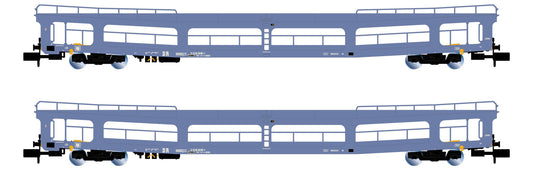 Arnold HIN4409  DR DDm916 Blue Car Transporter Set (2) IV N Gauge